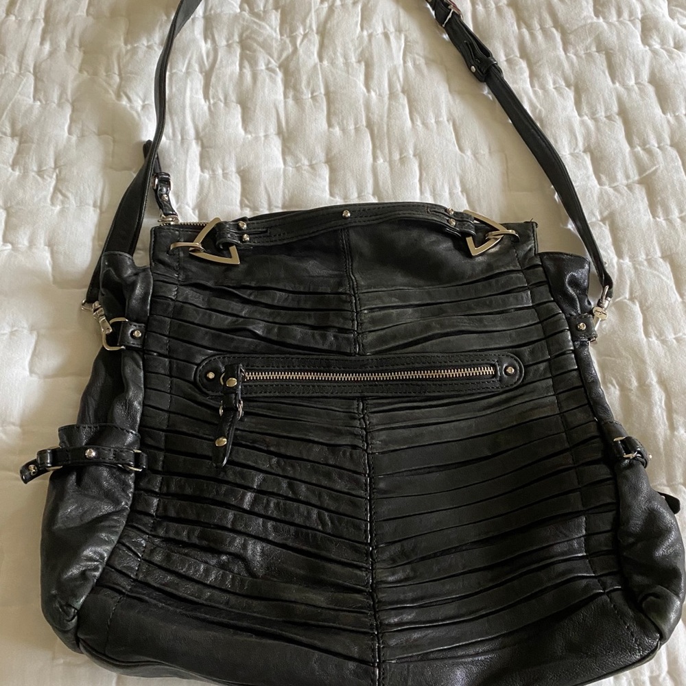 Junior Drake Black Satchel